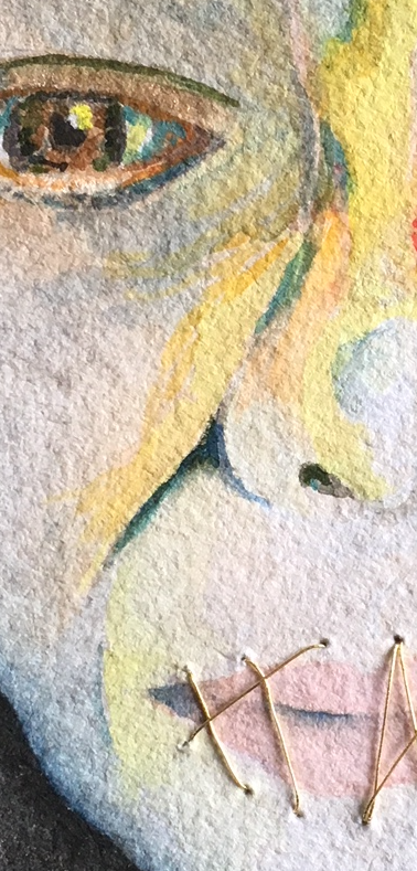 Boca cosida con oro 2